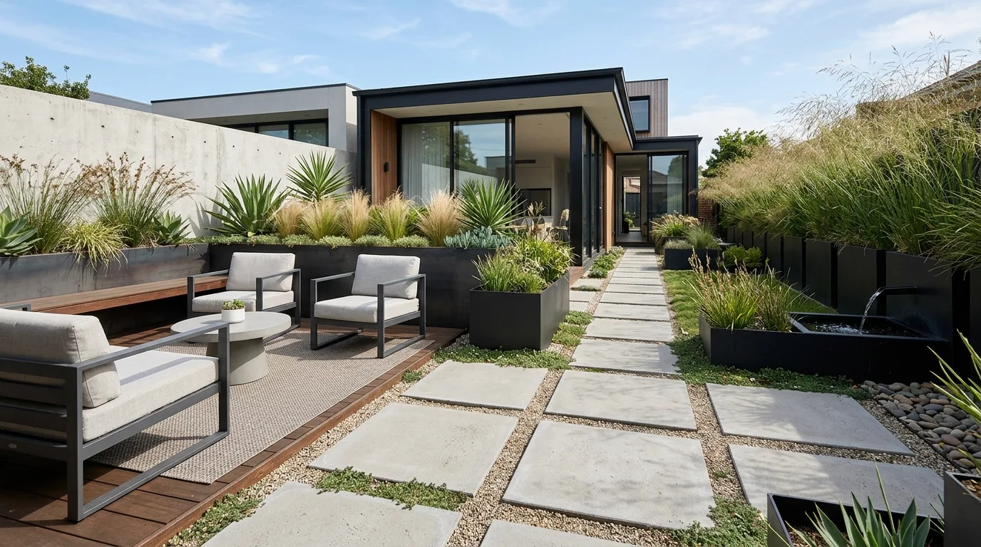 Courtyard With Vertical Greenery